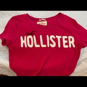 Hollister T shirt large ( teen, young women ) red
